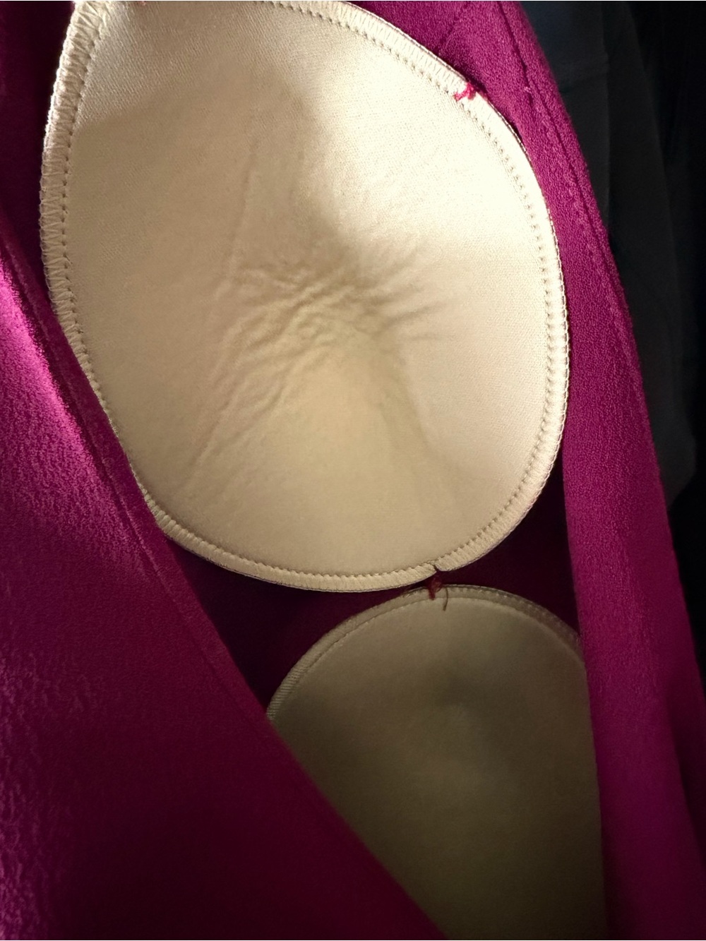 Dress the Population Tiffany One Shoulder Midi Dress Dark Magenta Size Large - Picture 7 of 8